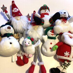 A Bundle of Christmas Soft Plush Bears Shelf Sitters Festive Sears Snowbeary